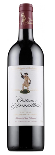 Вино выдержанное "Шато д' Армайяк Гран Крю Классе Пойяк" сухое красное, 0,75л Франция