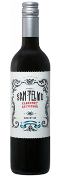Вино сортовое сухое красное "САН ТЕЛЬМО КАБЕРНЕ СОВИНЬОН" 0,75 л Аргентина