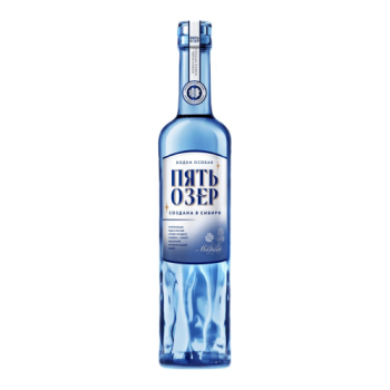Водка "Пять Озер" Мягкая, 0.5 л