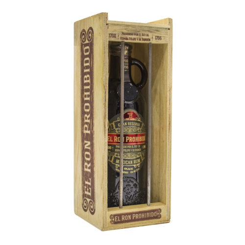 Ром El Ron Prohibido, Gran Reserva 15 Years, wooden box, 0.7 л