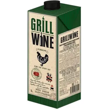 ГРИЛЬВАЙН Вино ординарное полусладкое белое 1л/12 Россия тетра пак