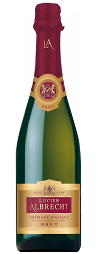 Вино игристое выдержанное брют белое «Креман д’Эльзас Люсьен Альбрешт Брют» 0,75 л Франция