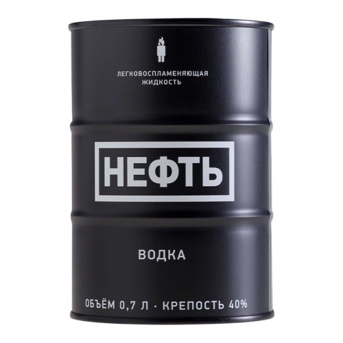 Водка "Neft" black barrel, 0.7 л