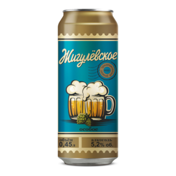Пиво "Жигулевское" Особое, в жестяной банке, 0.45 л