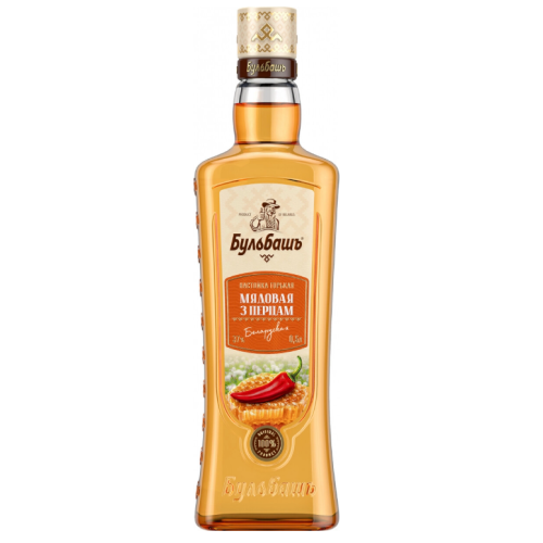 Настойка горькая "Бульбашъ. Мядовая з перцам Беларуская" 0,5 л Беларусь