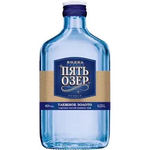 Водка "Пять Озер" Мягкая, 250 мл