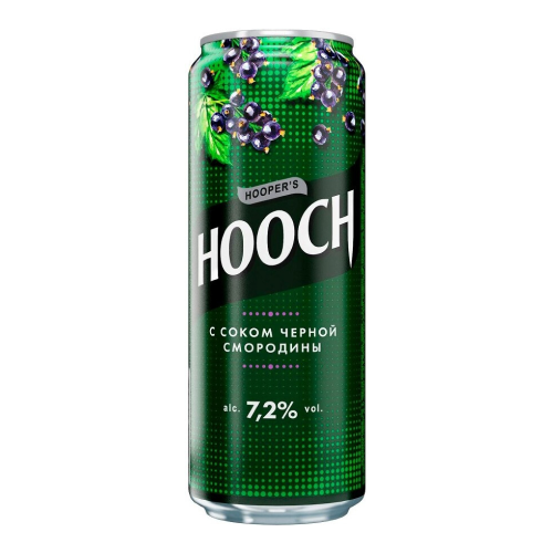 Коктейли "Hooper's Hooch" Super Black Currant, in can, 0.45 л