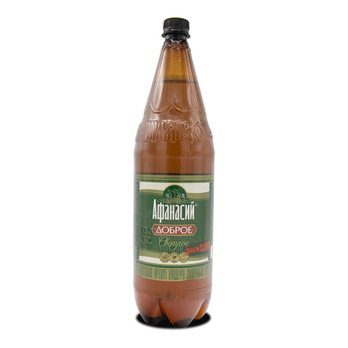 Пиво "Афанасий" Доброе Светлое, в пластиковой бутылке, 1.5 л