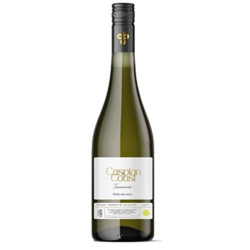 Вино сортовое ординарное сухое белое Траминер. Каспиан Кост 0,75 л Азербайджан