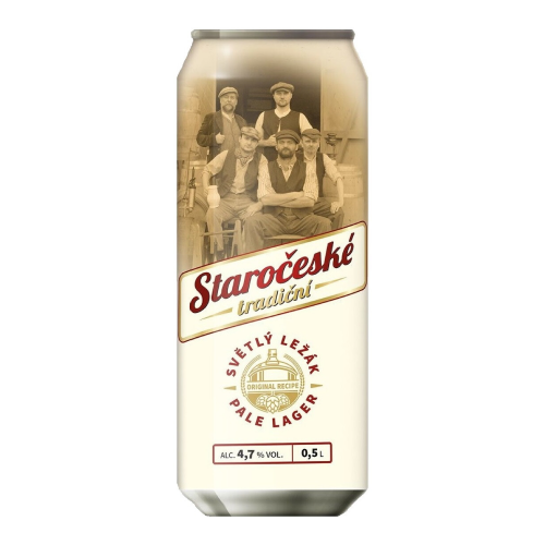 Пиво "Staroceske tradicni", in can, 0.5 л