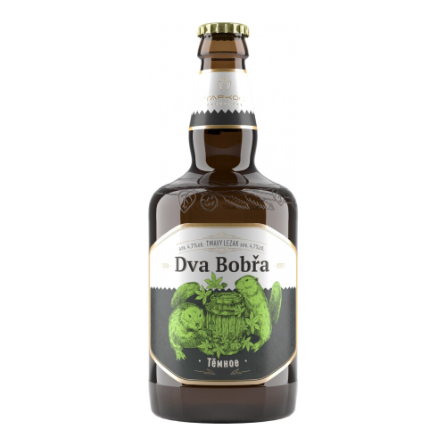 Пиво Таркос, "Два Бобра" Темное, 0.45 л