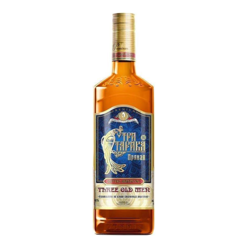 Ликер "Три старика" Пряная, настойка горькая, 0.5 л