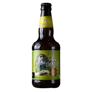 Пиво светлое пастеризованное нефильтрованное неосветленное "Прыткий стрекозел" 0,45 л ст/б 6%  Россия