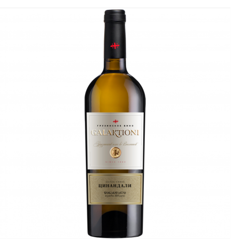 Вино выдержанное сортовое «ЦИНАНДАЛИ» Галактиони сухое белое, 0,75 л Грузия