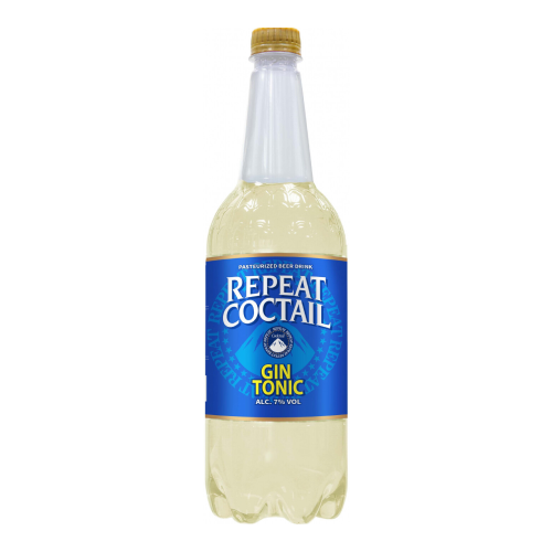 Пиво "Repeat Cocktail" Gin Tonic, Beer Drink, PET, 1 л