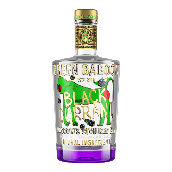Джин "Green Baboon" Black Currant, 0.5 л