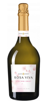 Игристое вино полусладкое розовое "АГОРА" "Розавива" 0,75 л Россия