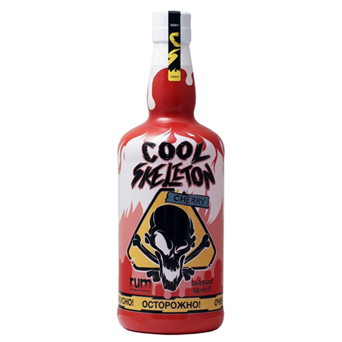 COOL SKELETON CHERRY (КУЛ СКЕЛЕТОН ВИШНЯ) Напиток спиртной ромовый 0,7л/6 Россия