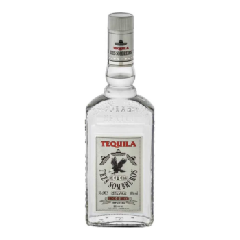 Текила "Tres Sombreros" Tequila Silver, 0.7 л