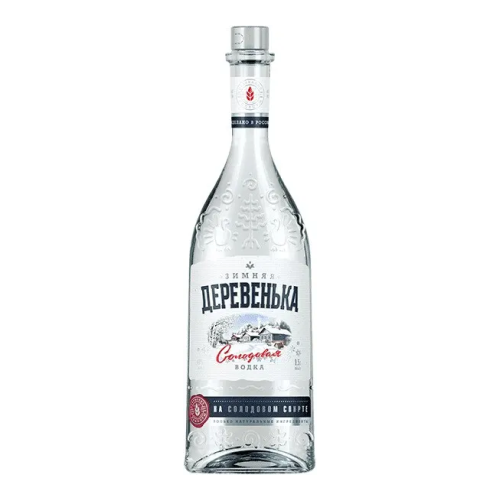 Водка "Зимняя деревенька" На солодовом спирте, 0.5 л