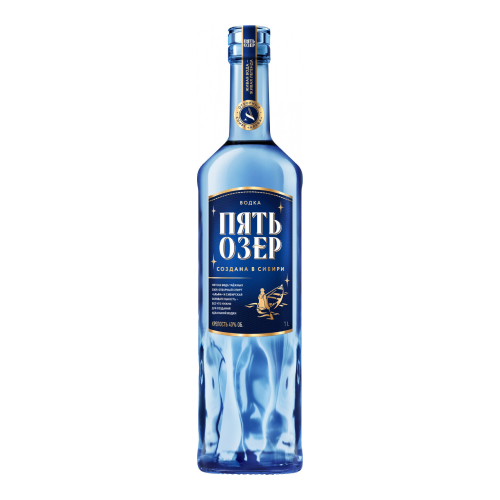 Водка "Пять Озер", 1 л