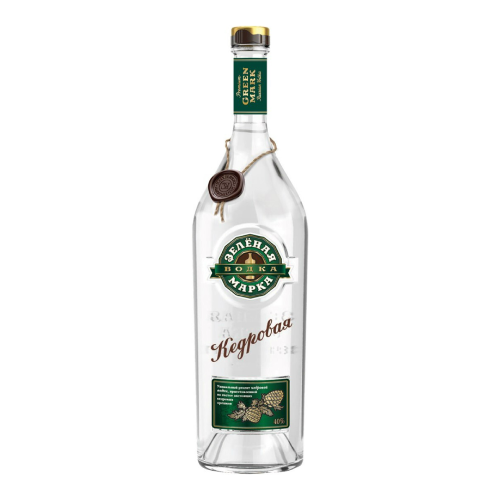 Водка "Зеленая Марка" Кедровая, 0.7 л
