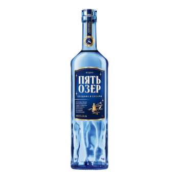 Водка "Пять Озер", 1 л