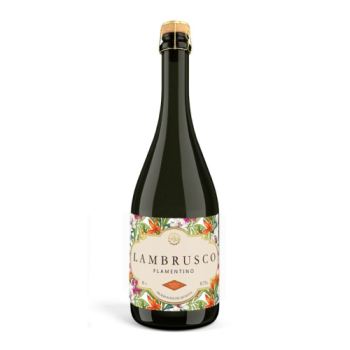 Напиток винный Lambrusco Flamentino Bianco белый газированный сл. 8% 0.75л