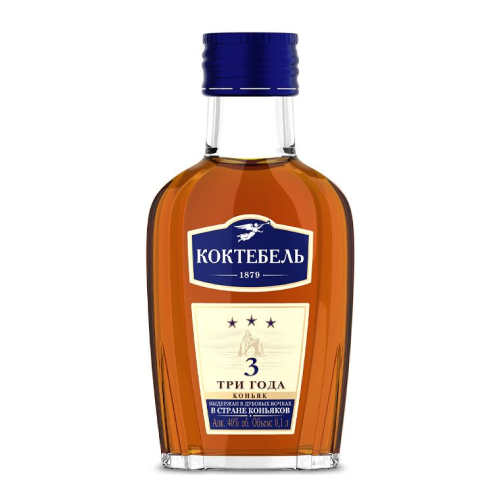 Российский коньяк пятилетний “Коктебель” 0,1 л.