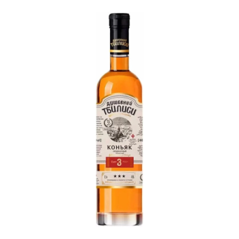 Коньяк "Душевный Тбилиси" 3-летний, 0.5 л