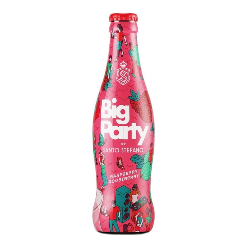 Коктейли "Big Party" by Santo Stefano Raspberry Gooseberry, 300 мл