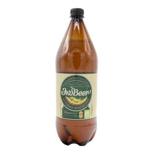 Пиво Афанасий, "ЭкоБир", в пластиковой бутылке, 1.4 л