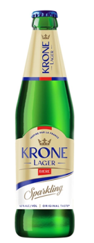 Пиво светлое «Krone Lager Biere». Пастеризованное 0,45 л ж/б 4,7% Россия