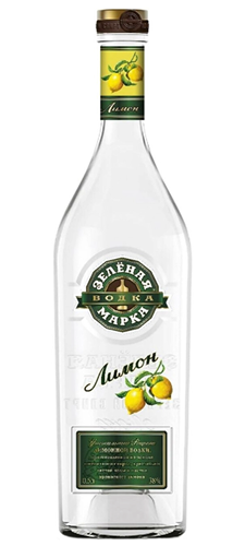 Водка особая "Зеленая Марка  Лимон" 0,5 л Россия 38%
