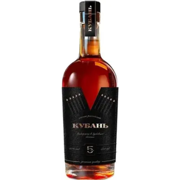 Коньяк "Кубань" 5-летний, 0.5 л