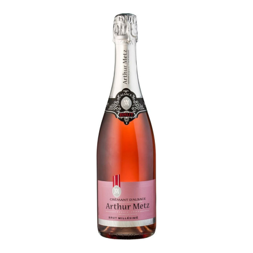 Игристое вино Arthur Metz, Brut Rose, Cremant d'Alsace AOP