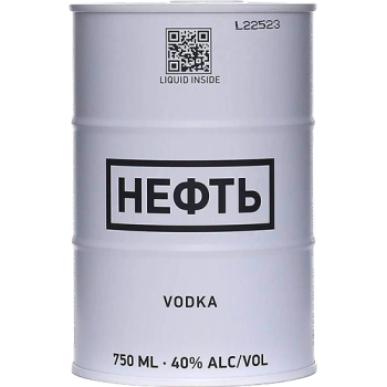 Водка "Neft", white barrel, 0.75 л
