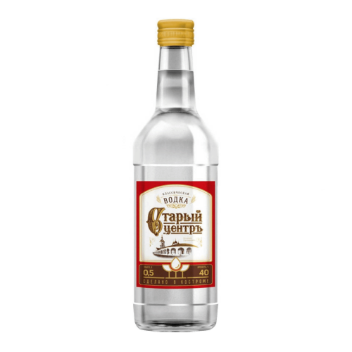 Водка Старый Центръ 40% 0,5 л
