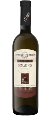 Вино ординарное белое полусладкое грузинское «Домашнее» Серия «Старый Метехи» 0,75 л Грузия