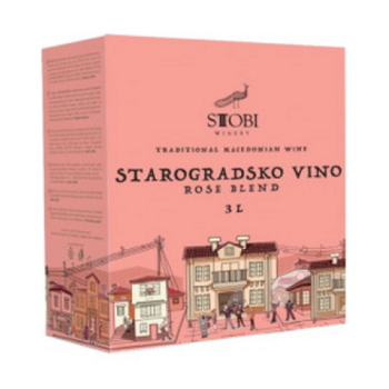 Вино Stobi, "Starogradsko" Rose Blend, bag-in-box, 3 л