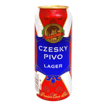 Пиво "Czesky Pivo" Lager, in can, 0.5 л