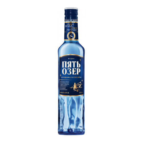 Водка "Пять Озер", 375 мл