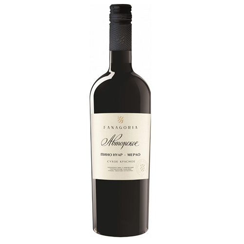 Вино Фанагория, "Авторское вино" Пино Нуар-Мерло  0,75 л Россия
