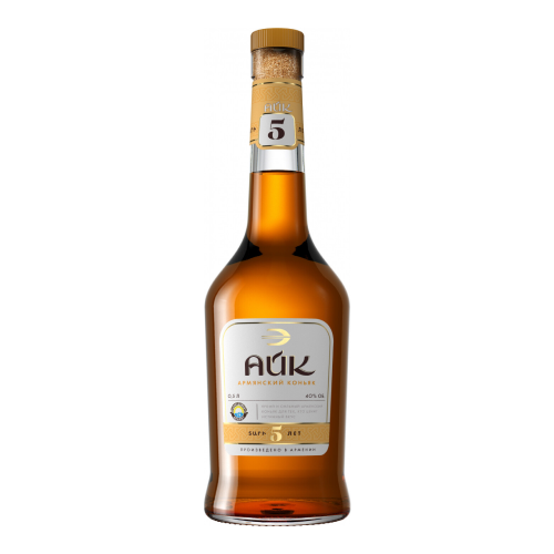 Коньяк "Айк" 5-летний, 0.5 л