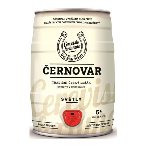 Пиво "Cernovar" Svetle, mini keg, 5 л