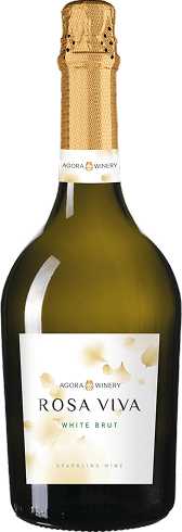 Игристое вино брют белое "АГОРА" "Розавива" 0,75 л Россия