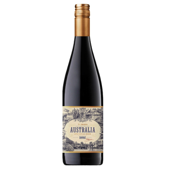Вино ординарное сортовое сухое красное "АВСТРАЛИЯ ШИРАЗ" 0,75 л Бельгия