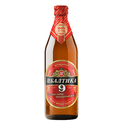 Пиво Балтика Крепкое Легендарное №9 св. 8,0% ст. 0,5л