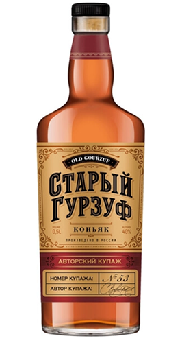 Коньяк четырехлетний "Старый Гурзуф. Авторский купаж № 53" 0,5 л Россия