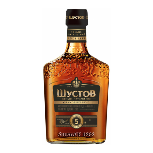 Коньяк «Шустовъ» пятилетний, 0,5 л